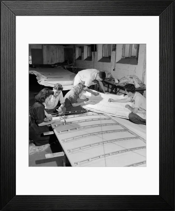 Framed Print : A Wight Brothers Kitty Hawk aeroplane replica being constructed Framed Print : A Wight Brothers Kitty Hawk aeroplane replica being constructed