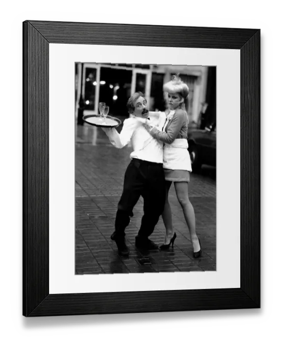 Framed Print : Andrew Sachs in his role as waiter Manuel from the television comedy series Fawlty Towers
