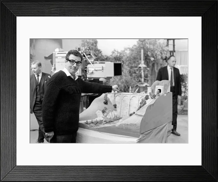 Framed Print : TV programmes Square World': Michael Bentine seen here on the set of Framed Print : TV programmes Square World': Michael Bentine seen here on the set of