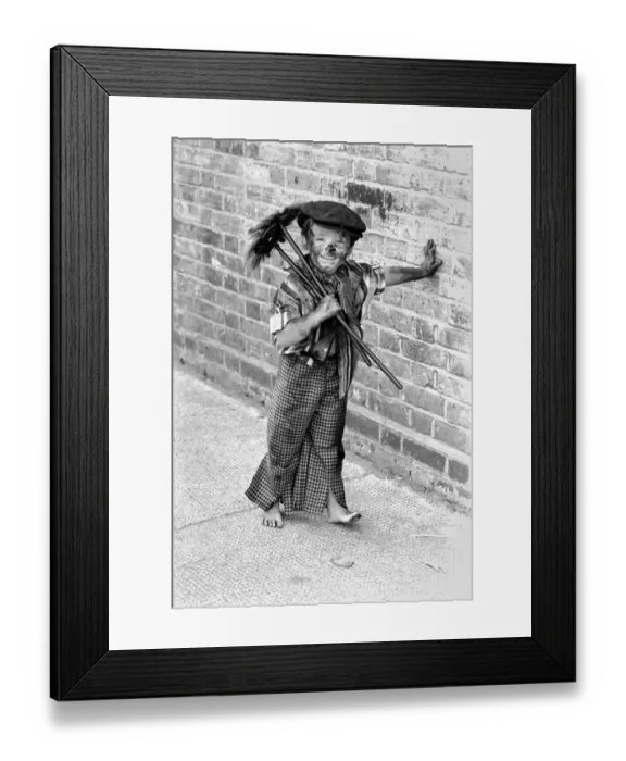 Framed Print : East street Market 100 years celebrations: Four year old boy Tommy Stafford dressed as a