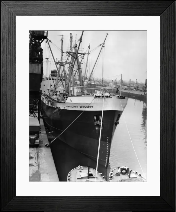 Framed Print : The Manchester Vanguard a new cargo / passenger vessel seen here at the Manchester docks Framed Print : The Manchester Vanguard a new cargo / passenger vessel seen here at the Manchester docks