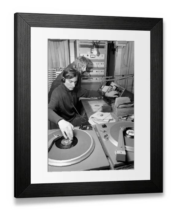 Framed Print : Radio London: Pirate Radio Station. General scene around the Motor Vessel Galaxy which is Framed Print : Radio London: Pirate Radio Station. General scene around the Motor Vessel Galaxy which is