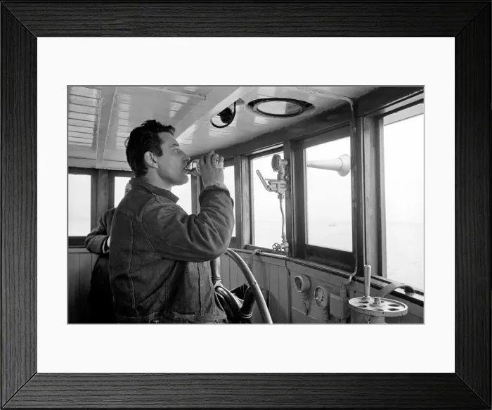 Framed Print : Radio London: Pirate Radio Station. General scene around the Motor Vessel Galaxy which is Framed Print : Radio London: Pirate Radio Station. General scene around the Motor Vessel Galaxy which is