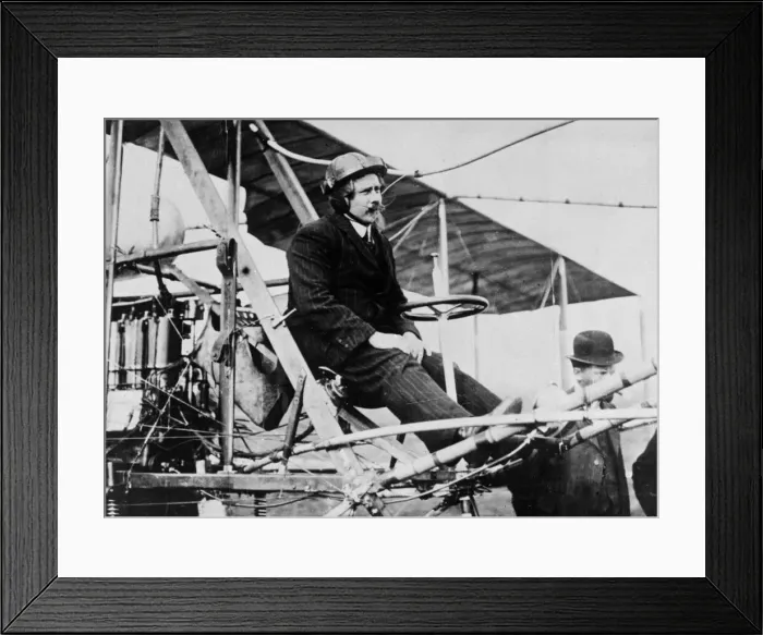 Framed Print : Aviation pioneer Colonel S. F Cody pictured in 1912 Framed Print : Aviation pioneer Colonel S. F Cody pictured in 1912