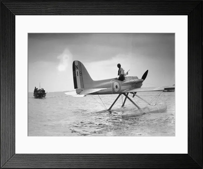 Framed Print : Air Speed record attempt by Flight Lieut. D Arcy Grieg in his Supermarine Napier 25th
