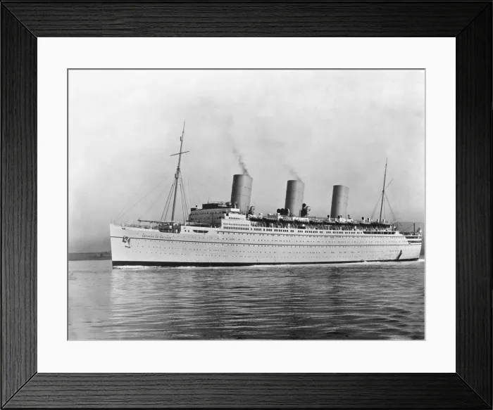 Framed Print : The Empress of Britain ocean liner Circa 1936 Framed Print : The Empress of Britain ocean liner Circa 1936