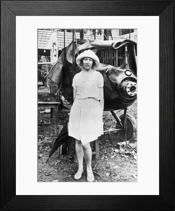 Framed Print : Aviator Miss Amy Johnson at Rangoon. June 3rd 1930 Framed Print : Aviator Miss Amy Johnson at Rangoon. June 3rd 1930