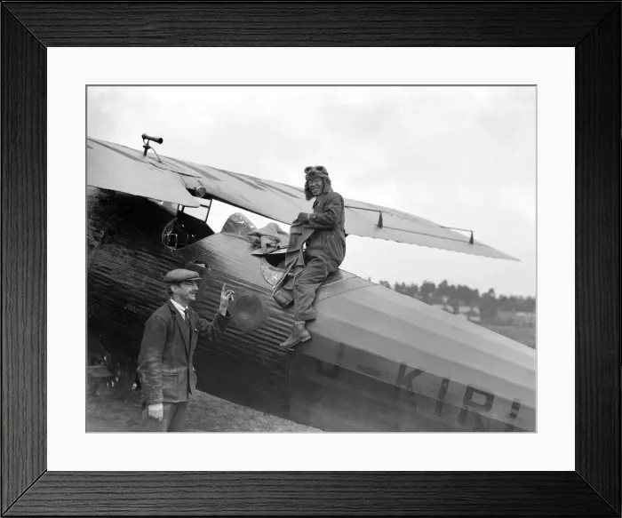 Framed Print : Japanese pilot who flew from Tokyo to London. Asahi Shimbun Corporation Framed Print : Japanese pilot who flew from Tokyo to London. Asahi Shimbun Corporation