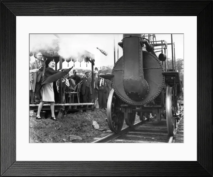 Framed Print : Peggy Satow took revenge on her husbands time consuming hobby