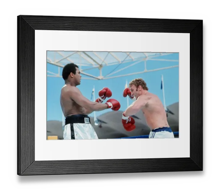 Framed Print : Action during the heavyweight world title fight between American Muhammad Ali Framed Print : Action during the heavyweight world title fight between American Muhammad Ali