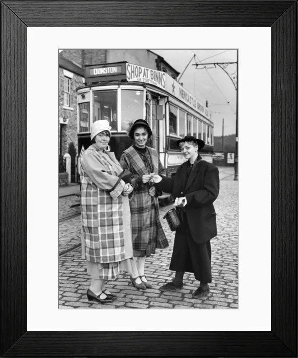 Framed Print : Students dressed for the 1920s at Beamish Museum. Left to right Framed Print : Students dressed for the 1920s at Beamish Museum. Left to right