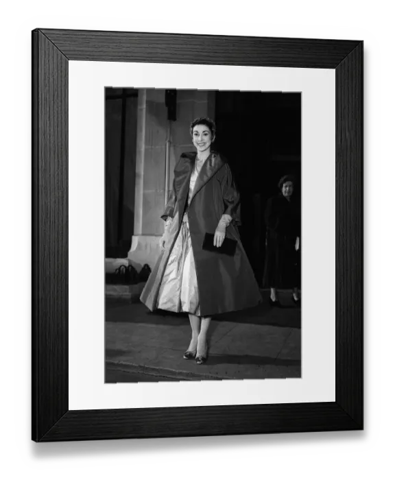 Framed Print : Ballerina Margot Fonteyn in the Dior gown she wore for her wedding 1955 Fame Framed Print : Ballerina Margot Fonteyn in the Dior gown she wore for her wedding 1955 Fame