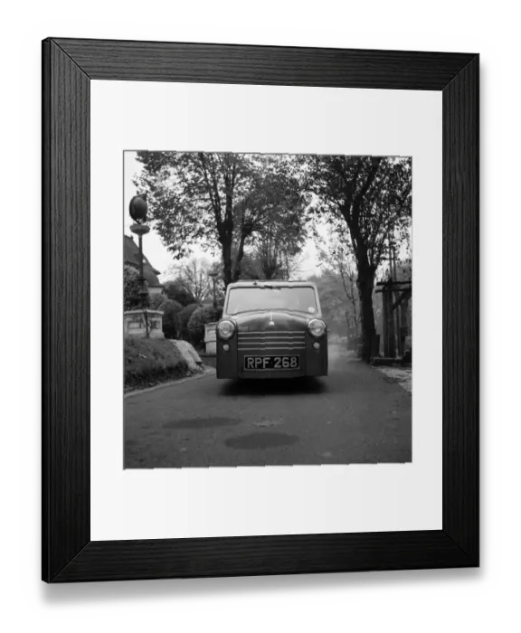 Framed Print : A. C. Petite'- 3 Wheeled Car. In 1952 AC introduced the Petite coupe which
