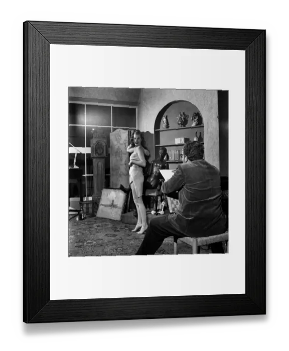 Framed Print : Shirley Burniston at a dress - or shall we say undress rehearsal Framed Print : Shirley Burniston at a dress - or shall we say undress rehearsal
