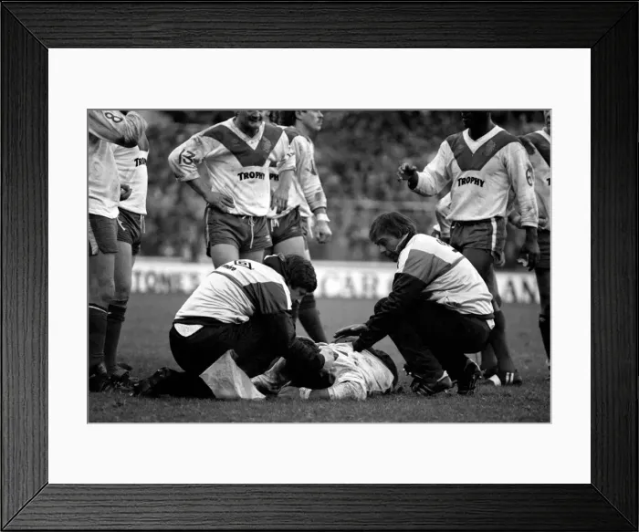 Framed Print : Rugby League Great Britain v New Zealand Third Test match Elland Road November 1985