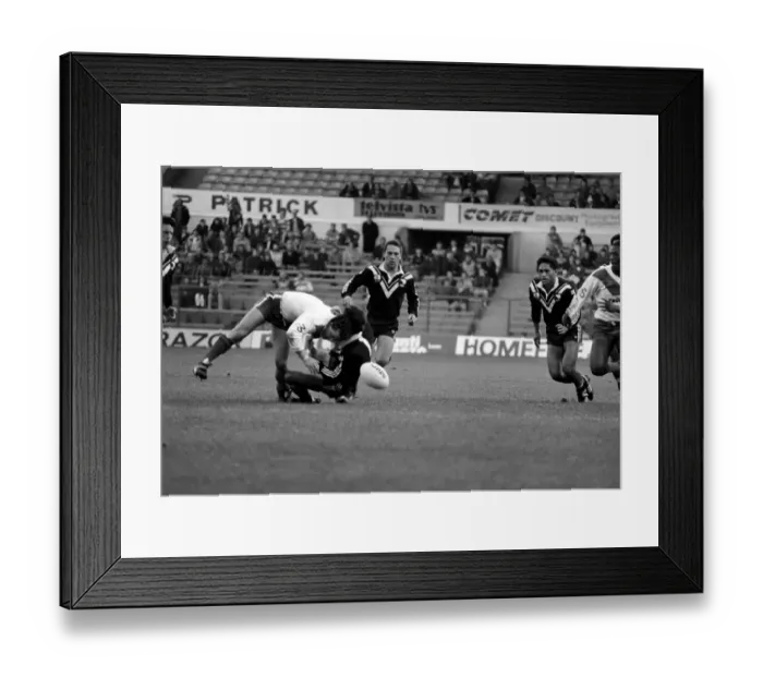 Framed Print : Rugby League Great Britain v New Zealand Third Test match Elland Road November 1985