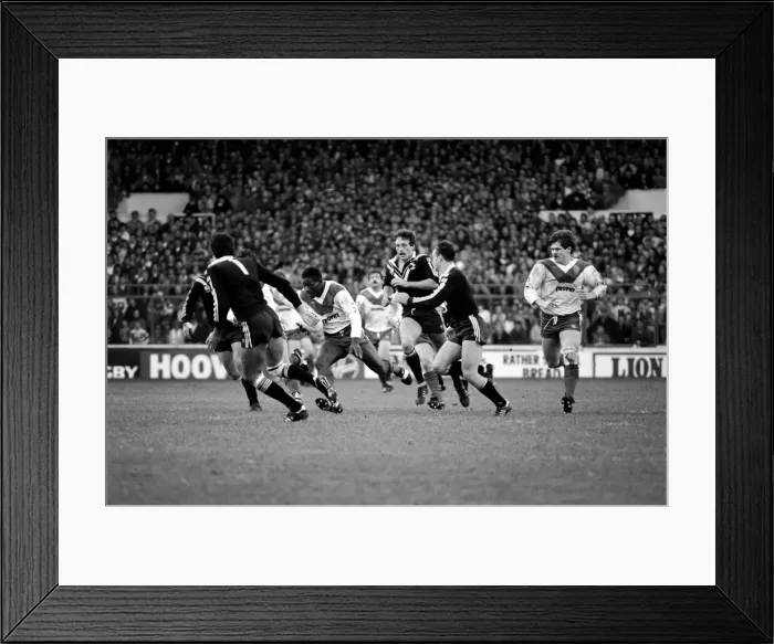 Framed Print : Rugby League Great Britain v New Zealand Third Test match Elland Road November 1985 Framed Print : Rugby League Great Britain v New Zealand Third Test match Elland Road November 1985