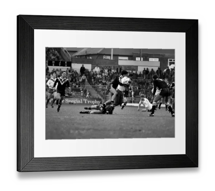 Framed Print : Rugby League Great Britain v New Zealand Third Test match Elland Road November 1985. PR01 Framed Print : Rugby League Great Britain v New Zealand Third Test match Elland Road November 1985. PR01
