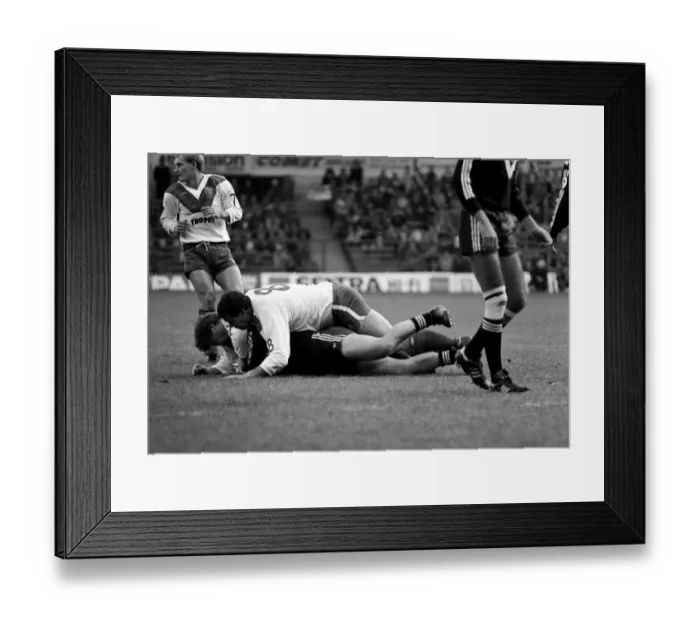 Framed Print : Rugby League Great Britain v New Zealand Third Test match Elland Road November 1985. PR01 Framed Print : Rugby League Great Britain v New Zealand Third Test match Elland Road November 1985. PR01
