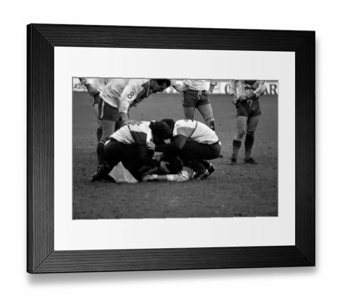 Framed Print : Rugby League Great Britain v New Zealand Third Test match Elland Road November 1985