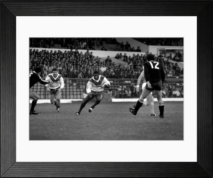 Framed Print : Rugby League Great Britain v New Zealand Third Test match Elland Road November 1985. PR01