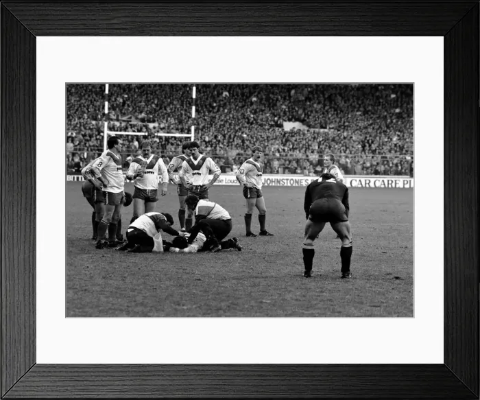Framed Print : Rugby League Great Britain v New Zealand Third Test match Elland Road November 1985 Framed Print : Rugby League Great Britain v New Zealand Third Test match Elland Road November 1985