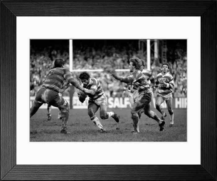 Framed Print : Leigh v. Wigan. Sport Rugby League. December 1985 PR-03-006 Framed Print : Leigh v. Wigan. Sport Rugby League. December 1985 PR-03-006