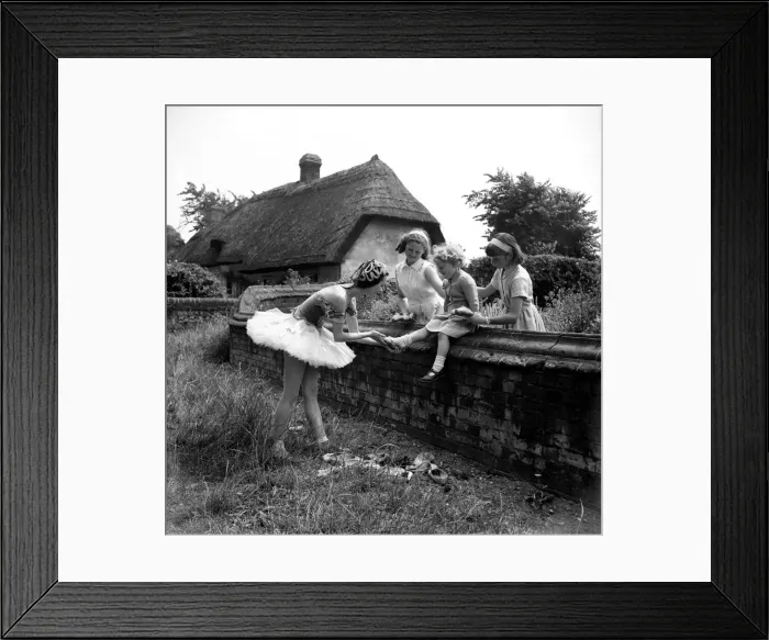 Framed Print : Veronica Vail - Ballerina seen here with the children of Little Hadham Framed Print : Veronica Vail - Ballerina seen here with the children of Little Hadham