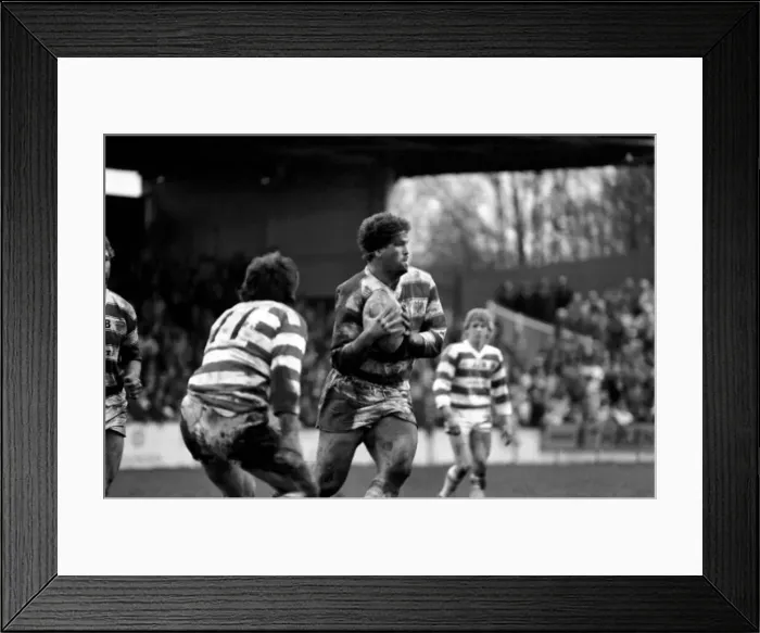 Framed Print : Leigh v. Wigan. Sport Rugby League. December 1985 PR-03-011