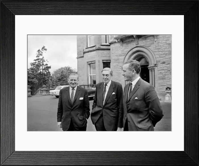 Framed Print : Mr. Justice Scarman (Center), Mr. George Lavery (Left) and Mr