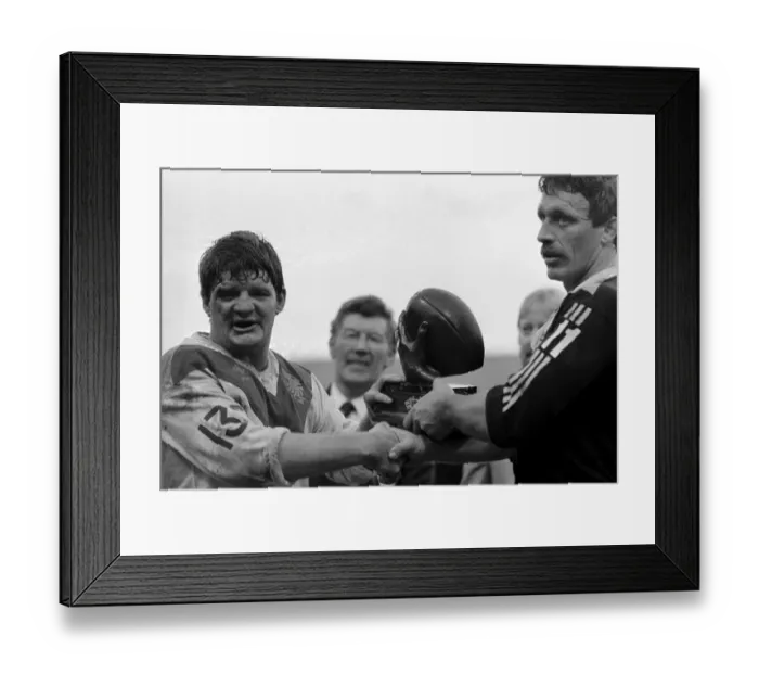 Framed Print : Rugby League Great Britain v New Zealand Third Test match Elland Road November 1985 Framed Print : Rugby League Great Britain v New Zealand Third Test match Elland Road November 1985