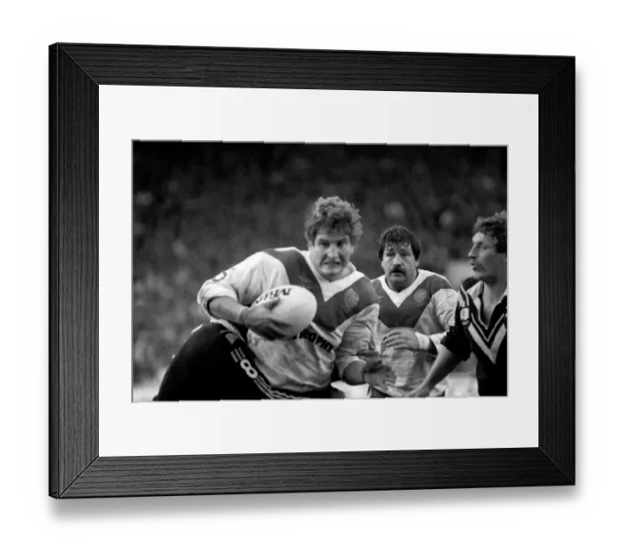 Framed Print : Rugby League Great Britain v New Zealand Third Test match Elland Road November 1985 Framed Print : Rugby League Great Britain v New Zealand Third Test match Elland Road November 1985