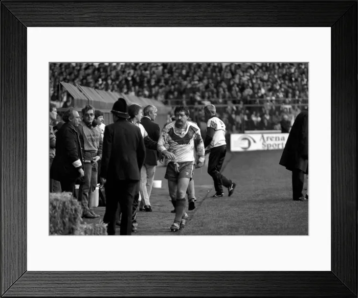 Framed Print : Rugby League Great Britain v New Zealand Third Test match Elland Road November 1985