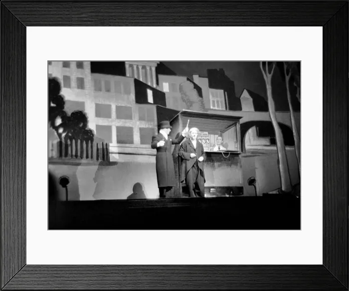 Framed Print : Bud Flanagan and Chesney Allen performing on stage January 1938 OL305I Framed Print : Bud Flanagan and Chesney Allen performing on stage January 1938 OL305I