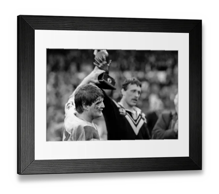 Framed Print : Rugby League Great Britain v New Zealand Third Test match Elland Road November 1985