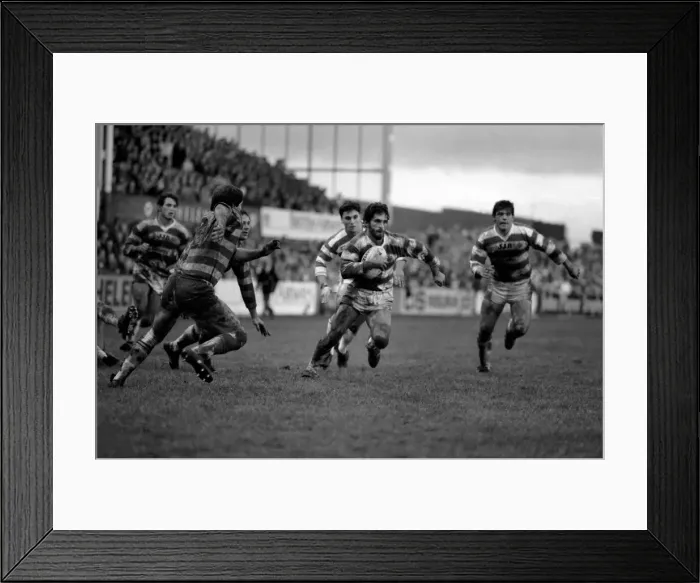 Framed Print : Leigh v. Wigan. Sport Rugby League. December 1985 PR-03-003 Framed Print : Leigh v. Wigan. Sport Rugby League. December 1985 PR-03-003