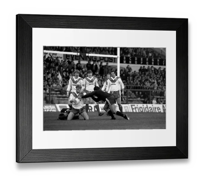 Framed Print : Rugby League Great Britain v New Zealand Third Test match Elland Road November 1985. PR01