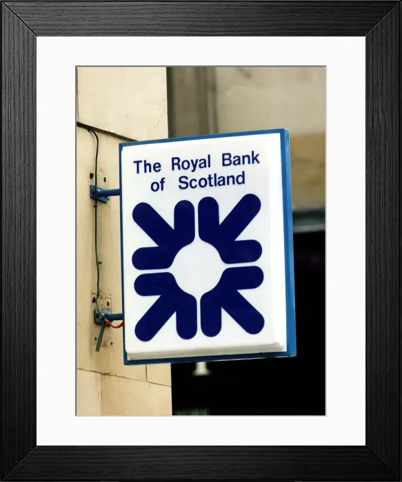 Framed Print : The Royal Bank of Scotland Logo Trademark 1996 Framed Print : The Royal Bank of Scotland Logo Trademark 1996