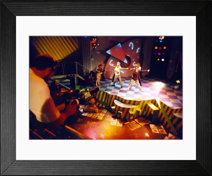 Framed Print : Bad Boys Inc performing at the Tyne Tees Television studio in Newcastle