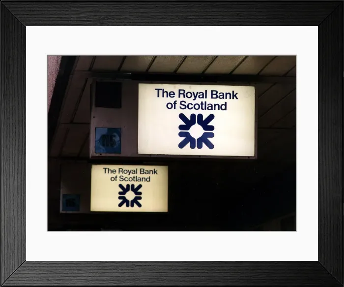 Framed Print : The Royal Bank Of Scotland Logo Trademark 1990 Framed Print : The Royal Bank Of Scotland Logo Trademark 1990