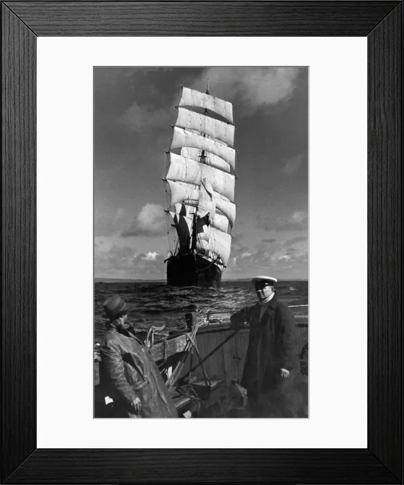 Framed Print : The Windjammer Penang in the English Channel. 28th June 1935 Framed Print : The Windjammer Penang in the English Channel. 28th June 1935