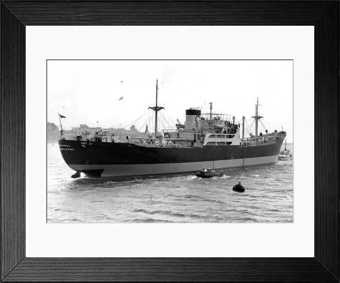 Framed Print : The ship Kepwickhall leaves the River Tyne Framed Print : The ship Kepwickhall leaves the River Tyne