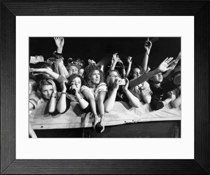 Framed Print : Boy Band New Kids on the Block perform at Whitley Bay Ice Rink 27 April 1990 - Framed Print : Boy Band New Kids on the Block perform at Whitley Bay Ice Rink 27 April 1990 -