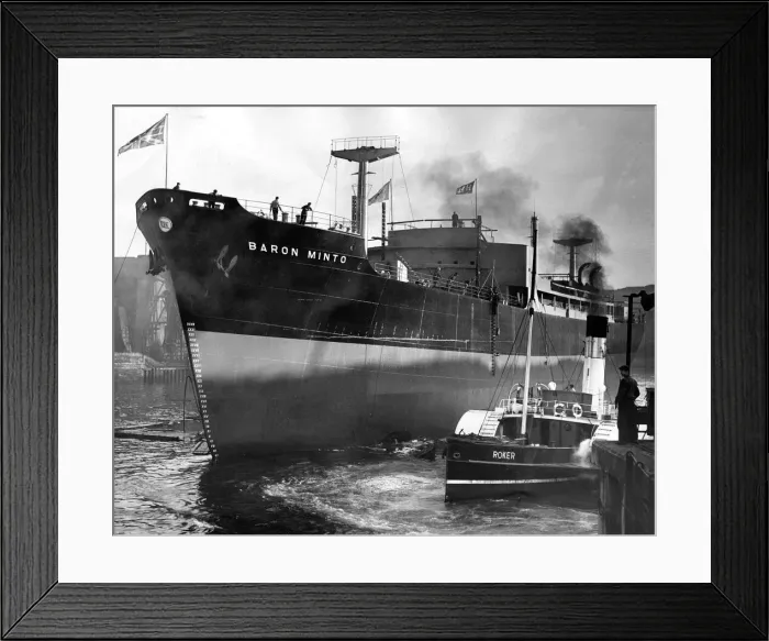 Framed Print : The Baron Minto after being launched into the River Wear Framed Print : The Baron Minto after being launched into the River Wear