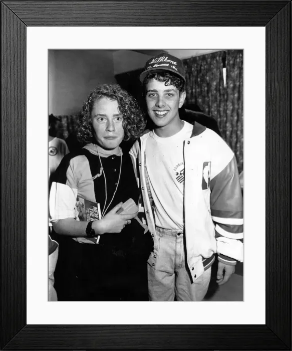 Framed Print : Boy Band New Kids on the Block perform at Whitley Bay Ice Rink 27 April 1990 Framed Print : Boy Band New Kids on the Block perform at Whitley Bay Ice Rink 27 April 1990