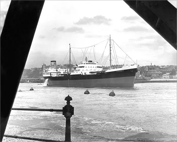 The 18, 000-ton tanker ship Horomya built at Hawthorn Leslies Hebburn