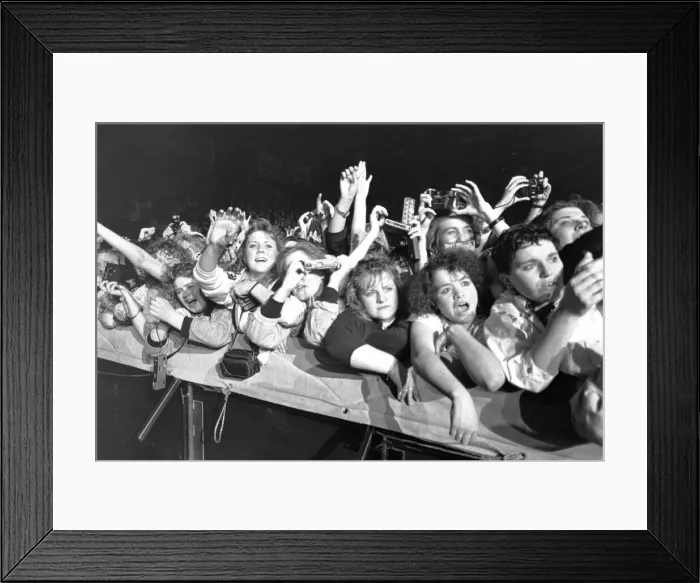 Framed Print : Boy Band New Kids on the Block perform at Whitley Bay Ice Rink 27 April 1990 - Framed Print : Boy Band New Kids on the Block perform at Whitley Bay Ice Rink 27 April 1990 -