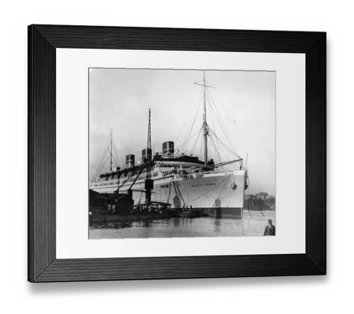 Framed Print : The Ship Monarch of Bermuda now named Arkadia before her departure from the Tyne Framed Print : The Ship Monarch of Bermuda now named Arkadia before her departure from the Tyne