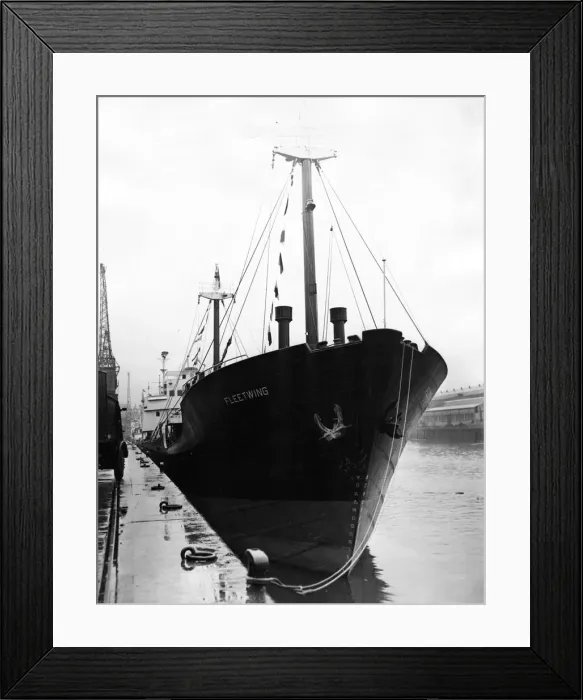 Framed Print : The new Tyne ship Fleetwing built in Germany for Witherington and Everett, Newcastle Framed Print : The new Tyne ship Fleetwing built in Germany for Witherington and Everett, Newcastle