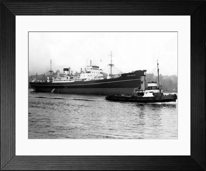 Framed Print : The ship Innesmoor leaving the River Tyne Framed Print : The ship Innesmoor leaving the River Tyne